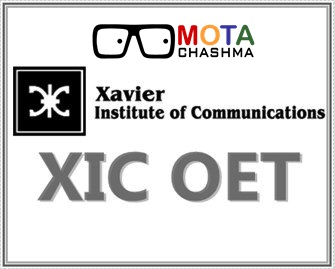 XIC OET - Xavier Institute of Communications Admission 2017